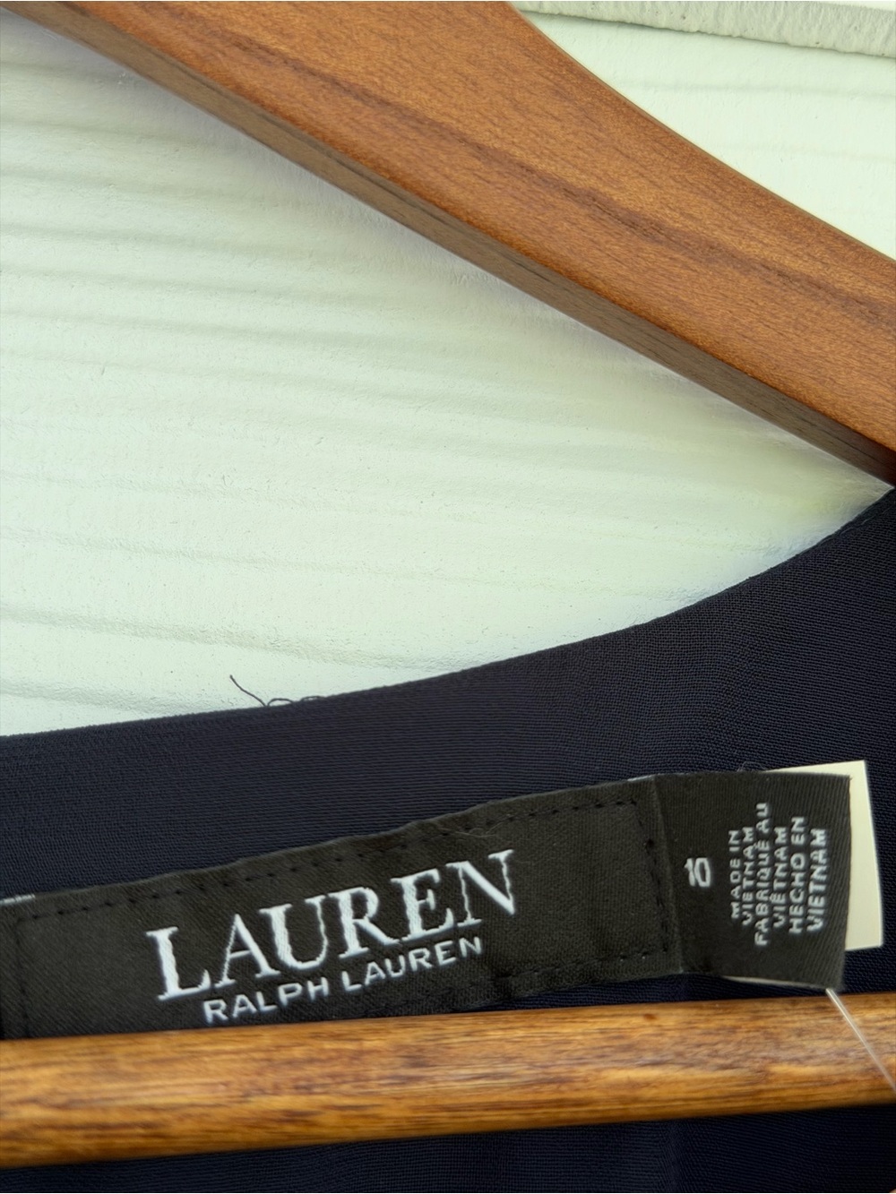 Lauren Ralph Lauren Navy Cape Sleeve Evening Gown Dress Women’s Size 10 NWT - Picture 8 of 12